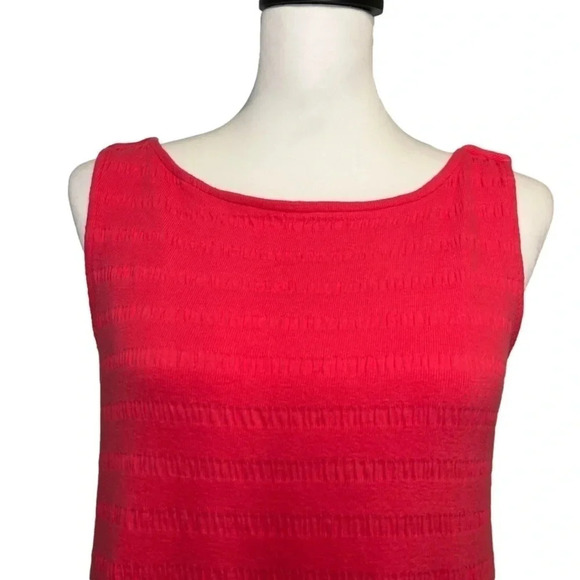 NWT! Anthropologie Open Back Flounced Tank Dress in Coral. Small - Picture 4 of 6